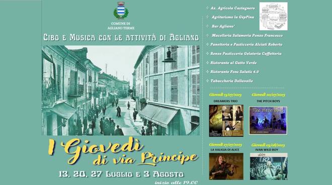 giovedì di via principe 2023 agliano