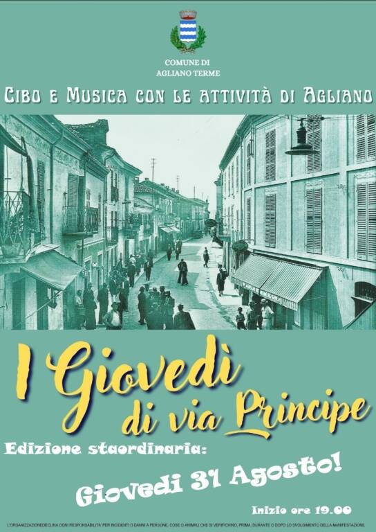 i giovedi di via principe agliano 31082023