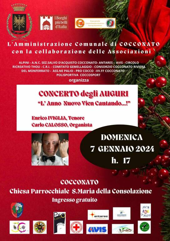 Cocconato concerto degli auguri