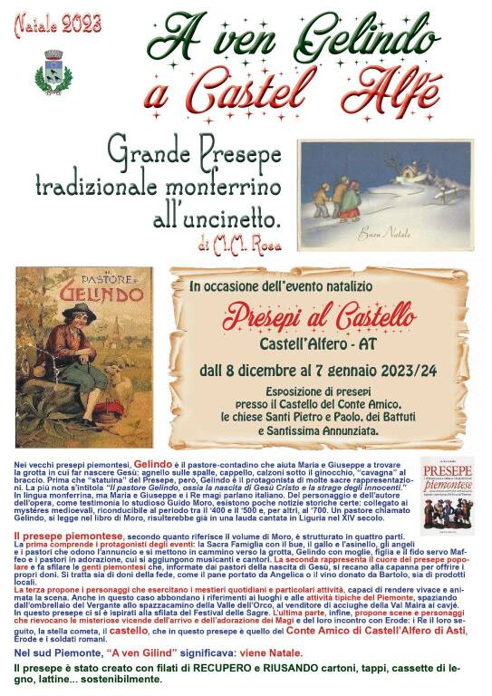 mostra presepi castell'alfero