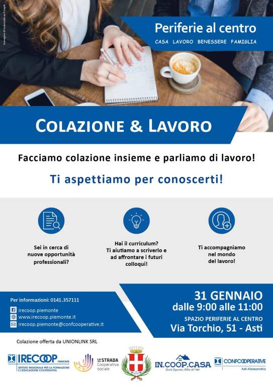 colazione e lavoro gennaio 2024