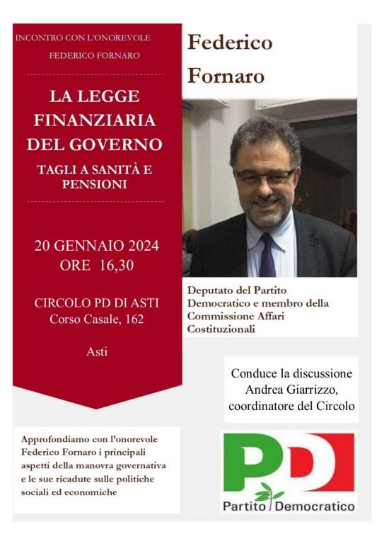 incontro fornaro pd asti