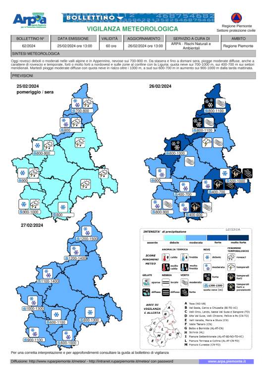 bollettino vigilanza meteorologica 25022024