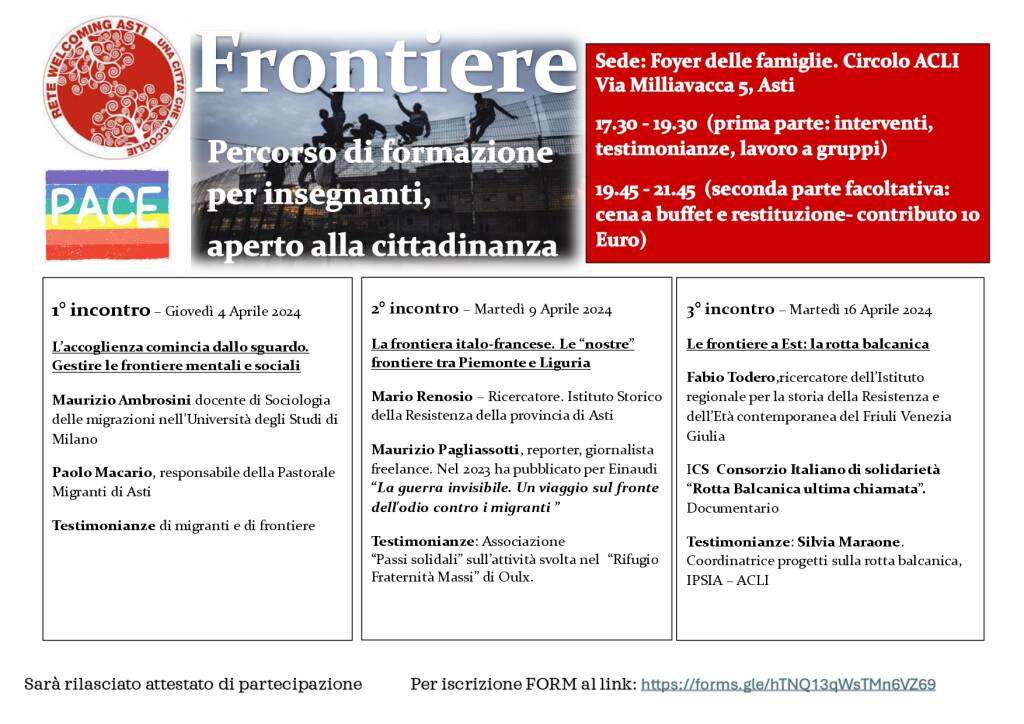 locandina corso formazione frontiere 