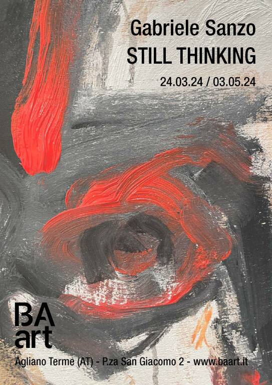 mostra Still Thinking di Gabriele Sanzo