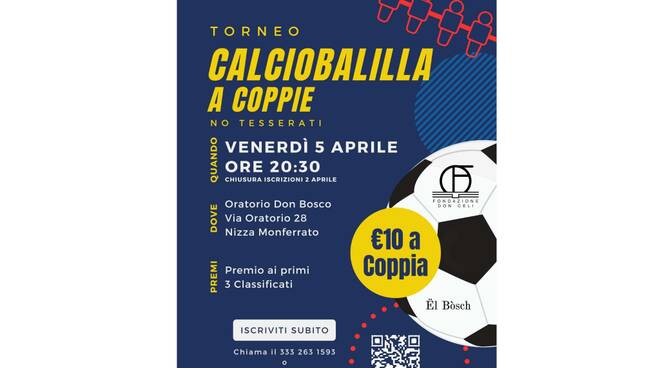 torneo calciobalilla nizza mto