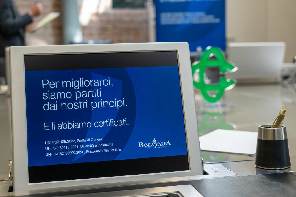 Banca d’Alba certifica il suo impegno sociale