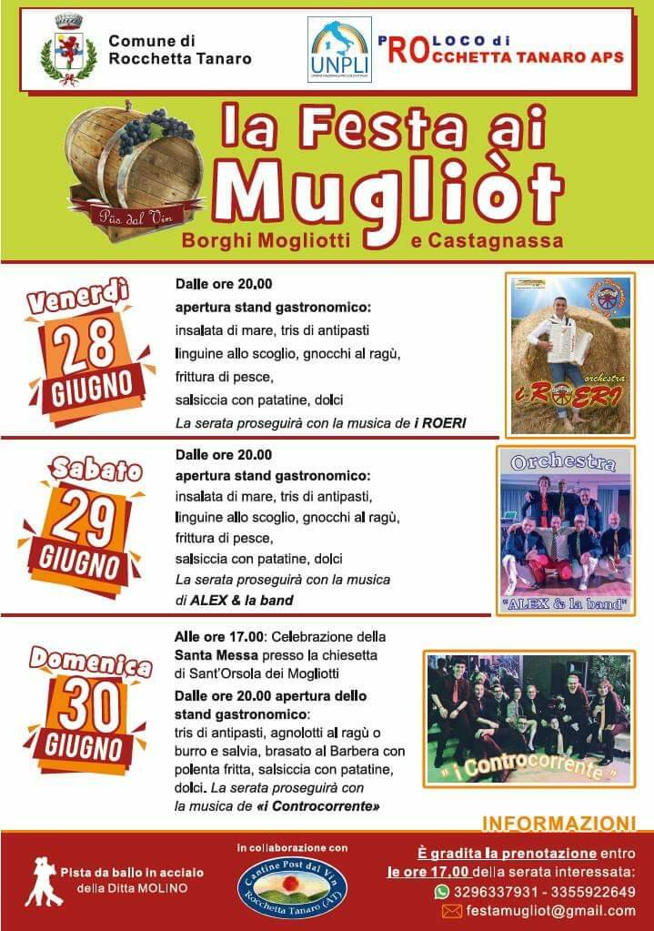 Eventi fine giugno rocchetta Tanaro 