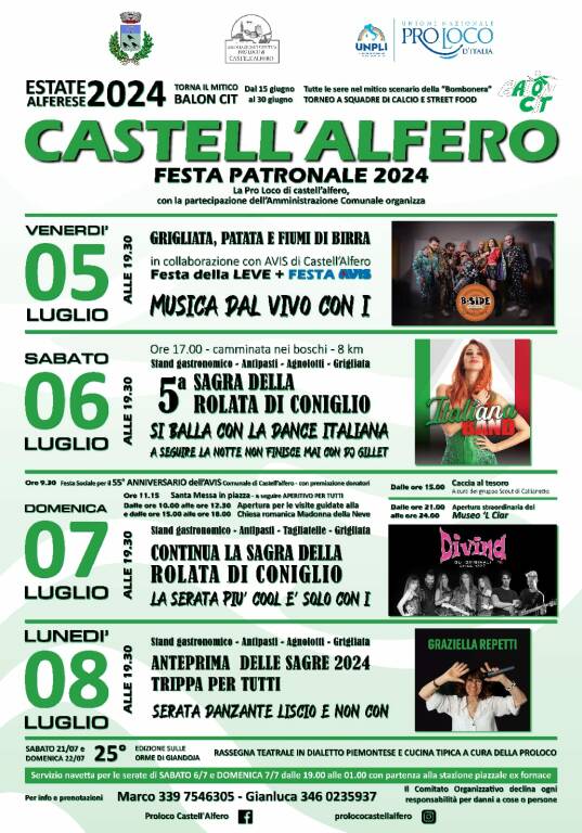 festa patronale castell'alfero