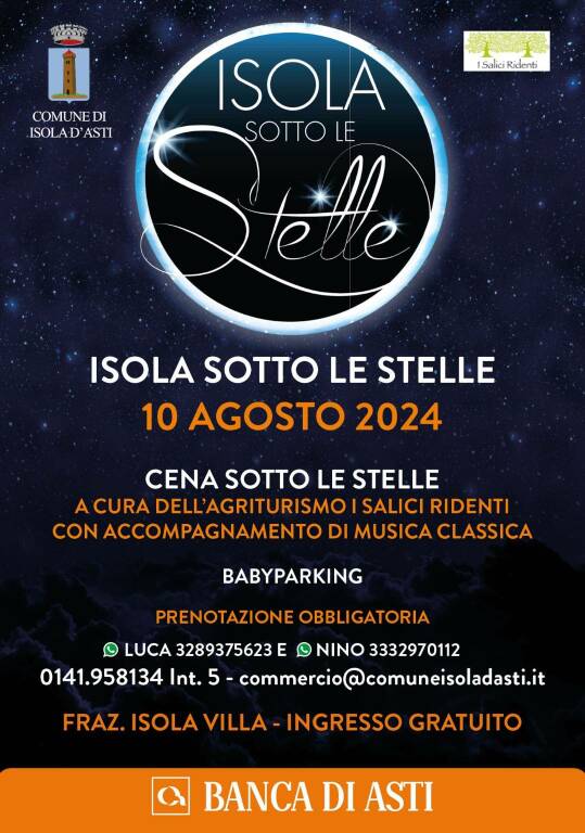 isola sotto le stelle