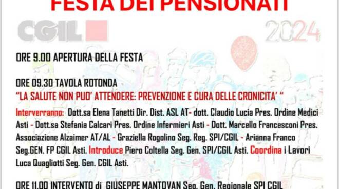 festa pensionati cgil