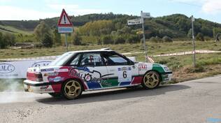 (Foto Beppe Sacchetto): Emanuele Franco e Flavio Aivano - Subaru Legacy